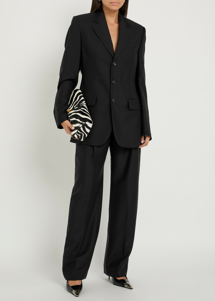 Wardrobe.nyc Mohair-blend Blazer Black