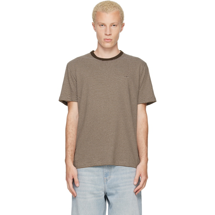 Photo: A.P.C. Brown Striped T-shirt