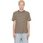 A.P.C. Brown Striped T-shirt