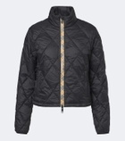 Burberry Burberry Check quilted puffer jacket