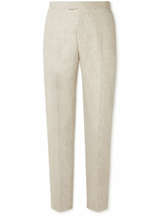 Photo: Favourbrook - Allercombe Slim-Fit Straight-Leg Linen Suit Trousers - Unknown