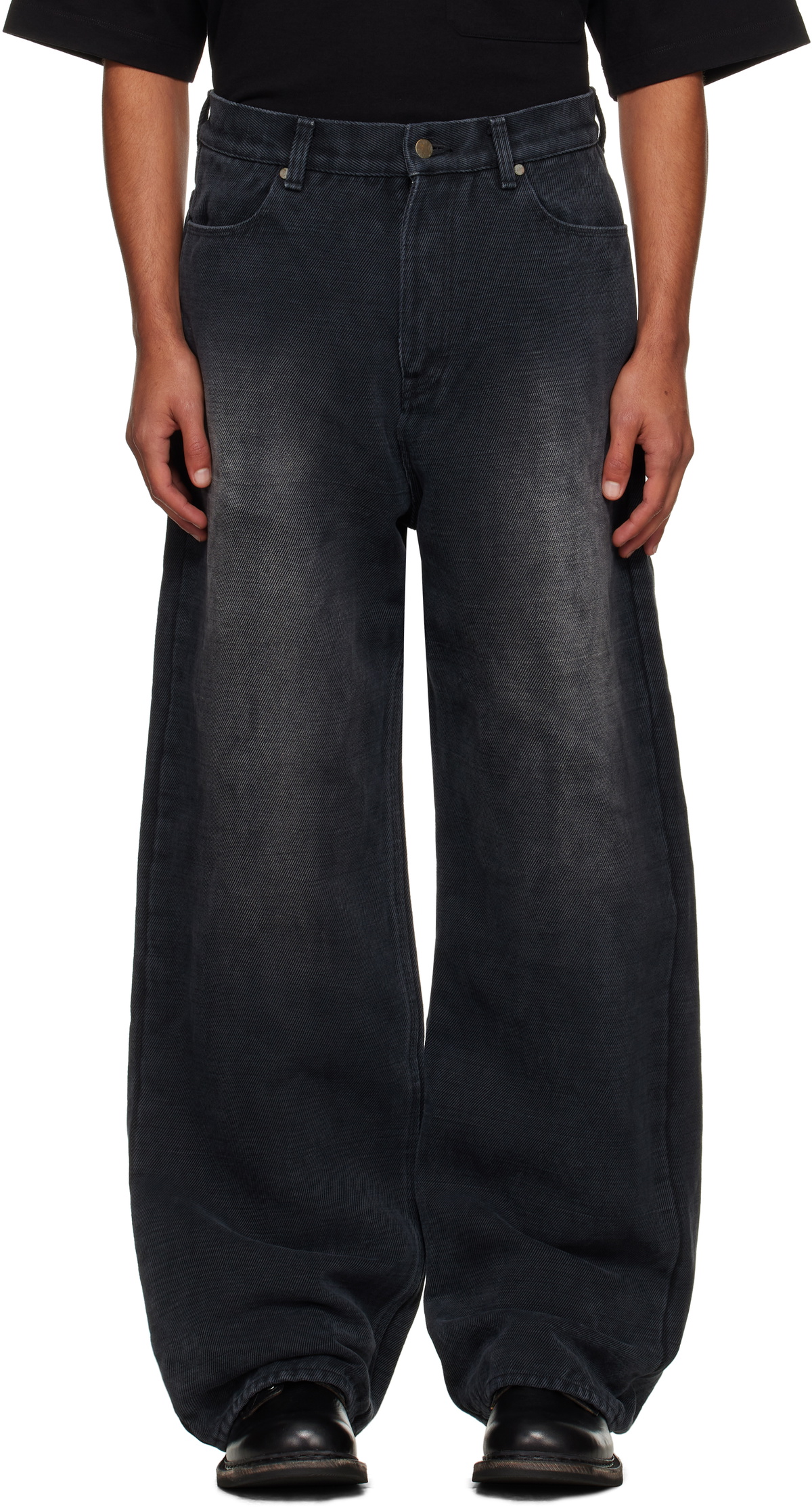 OUAT Gray Selvedge Baggie Jeans