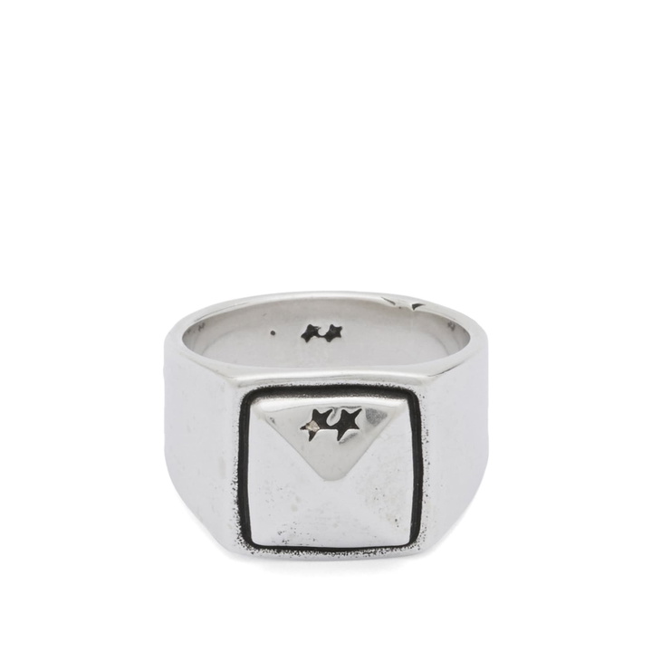 Photo: TwoJeys Studded Signet Ring in Silver