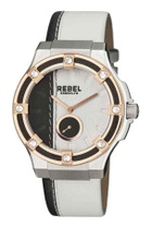 Rebel Flatbush Black and White Dial Ladies Watch RB119-5021