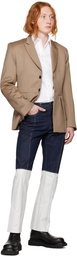 Steven Passaro SSENSE Exclusive Beige Blazer