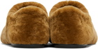 Dries Van Noten Tan Shearling Slippers