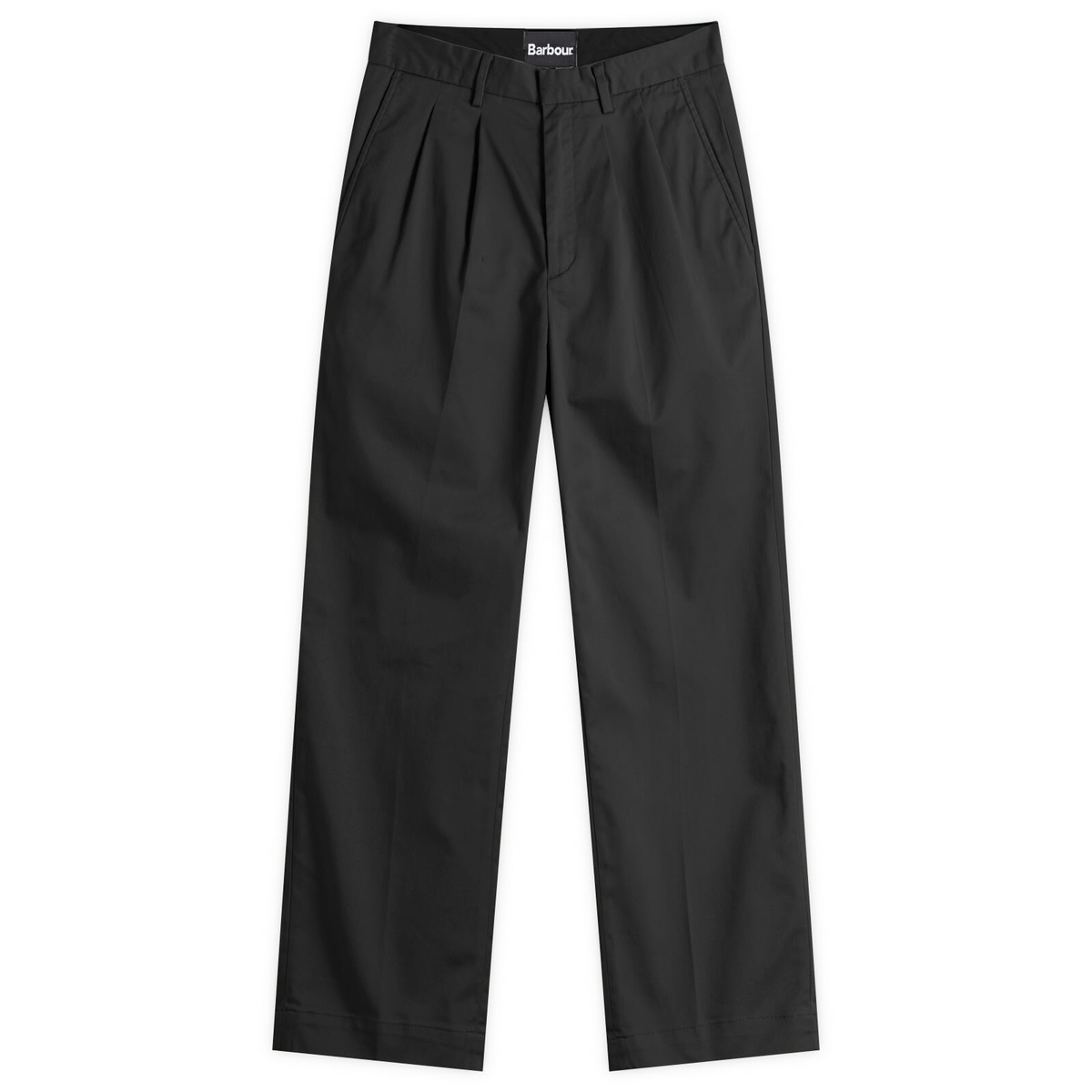 Barbour Men's Ted Relaxed Fit Chino Trousers in Black Barbour