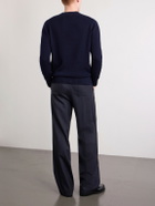 William Lockie - Knitted Cotton Sweater - Blue