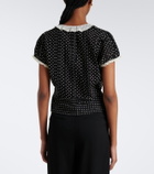 Dôen Orella polka-dot cotton voile top