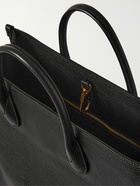 GUCCI - Logo-Embossed Full-Grain Leather Tote Bag