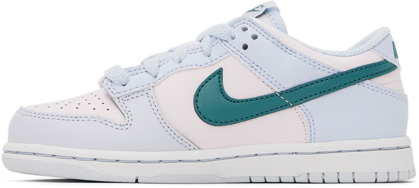 Nike Kids Pink & Blue Dunk Low Little Kids Sneakers Nike