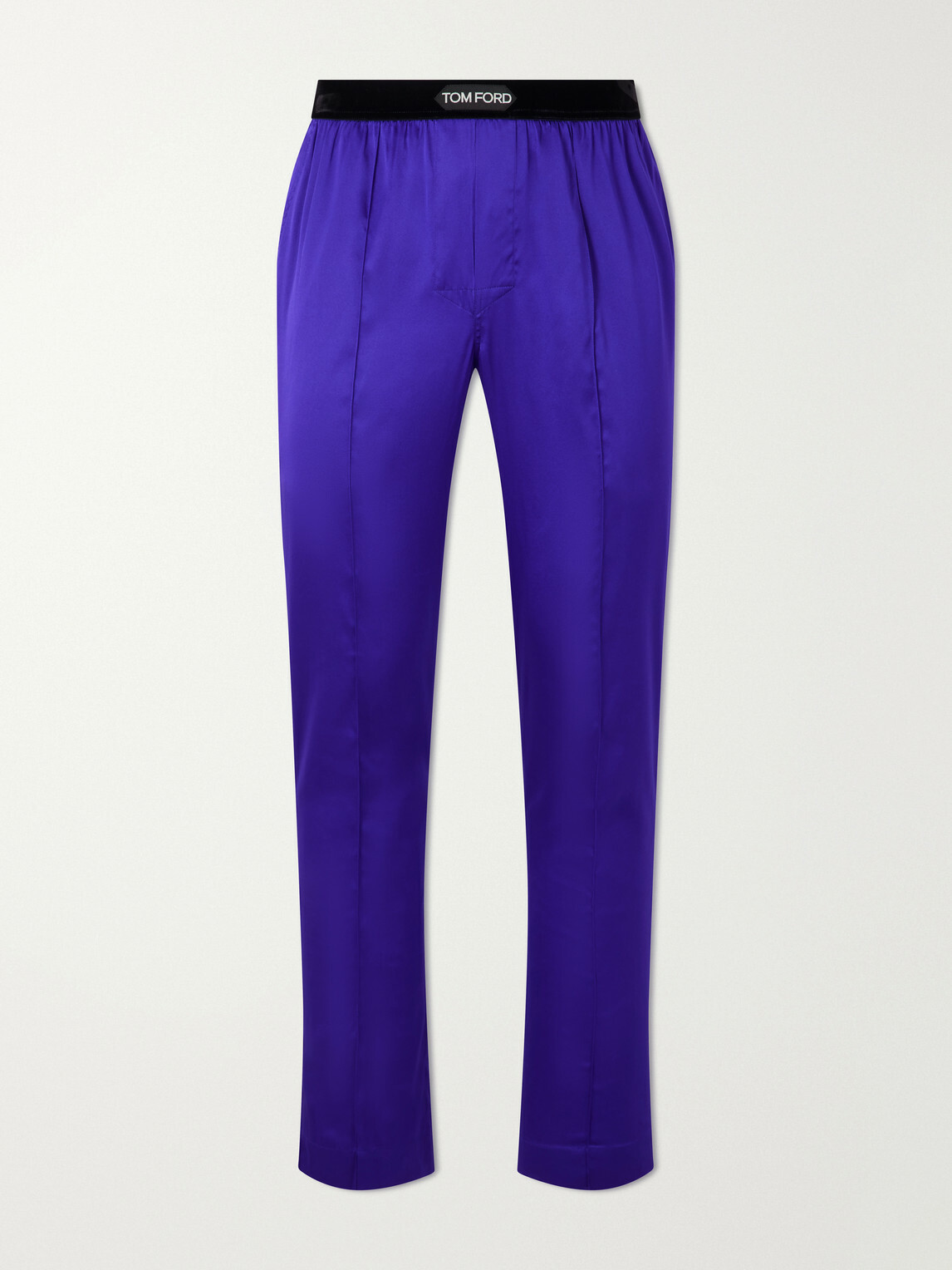 TOM FORD - Silk-Blend Satin Pyjama Trousers - Purple