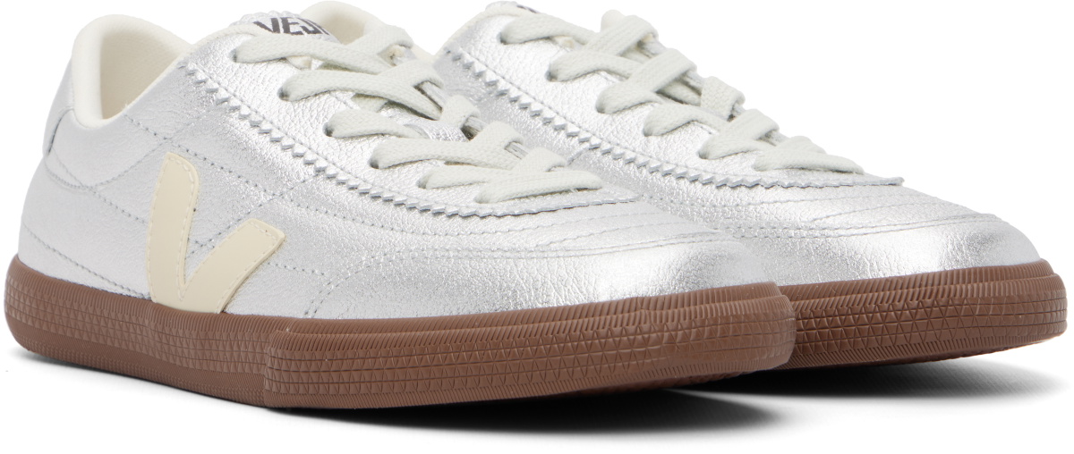 VEJA Silver Paneka Leather Sneakers