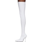 Balenciaga White Sock Thigh-High Boots