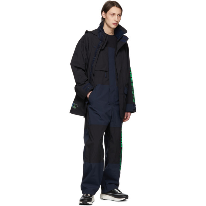 LQQK Studio for Paul and Shark Black Typhoon 20000 Raincoat