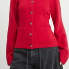 Good American Women's Button Front Knit Cardigan in Chili
