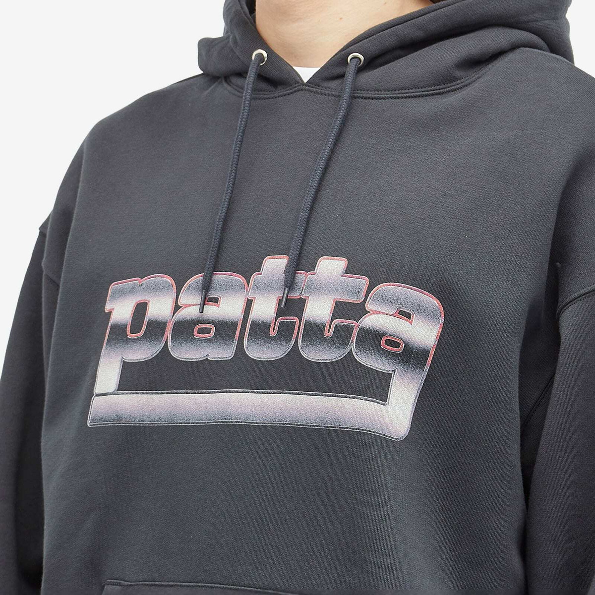 Patta Men's Metal Boxy Hoodie in Moonless Night