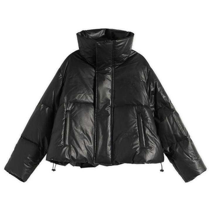 Photo: MM6 Maison Margiela Women's Faux Leather Padded Jacket in Black