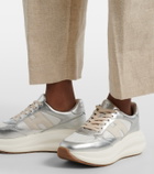 Hogan Maxi I Active leather-trimmed sneakers