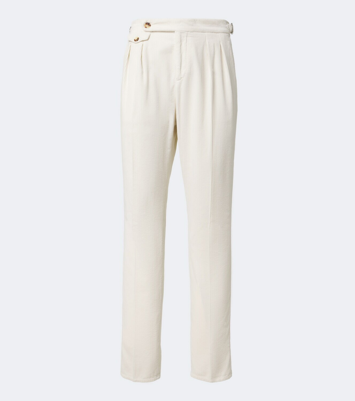 Brunello Cucinelli Pleated cotton corduroy straight pants