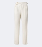 Brunello Cucinelli Pleated cotton corduroy straight pants