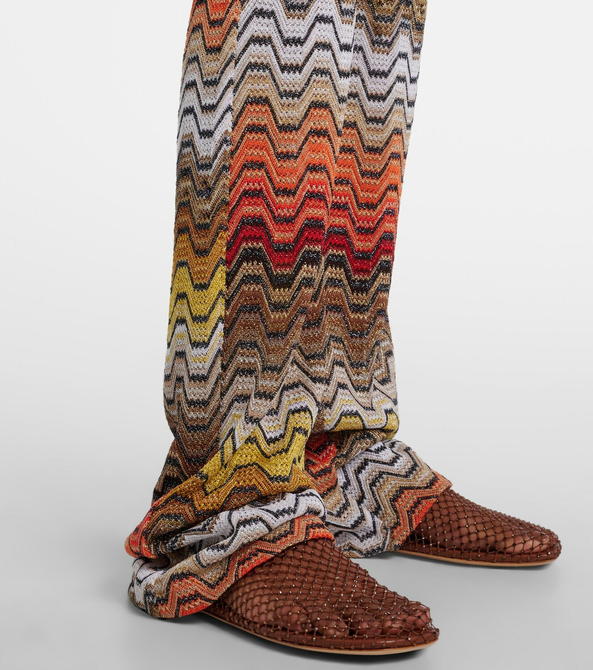 Missoni Wave lamé slim pants