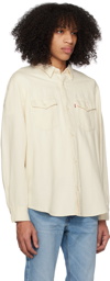 Levi's Off-White Western Denim Shirt