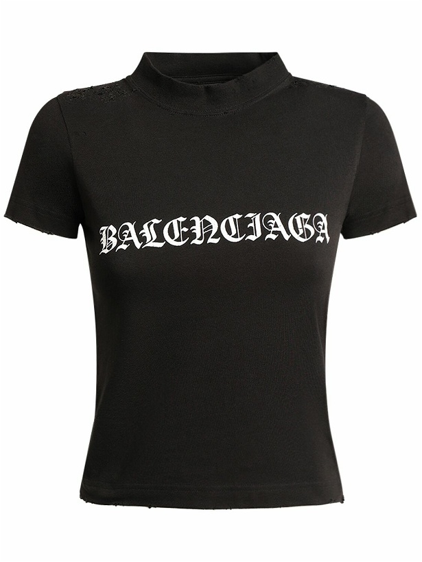 Photo: BALENCIAGA Cotton Shrunk T-shirt
