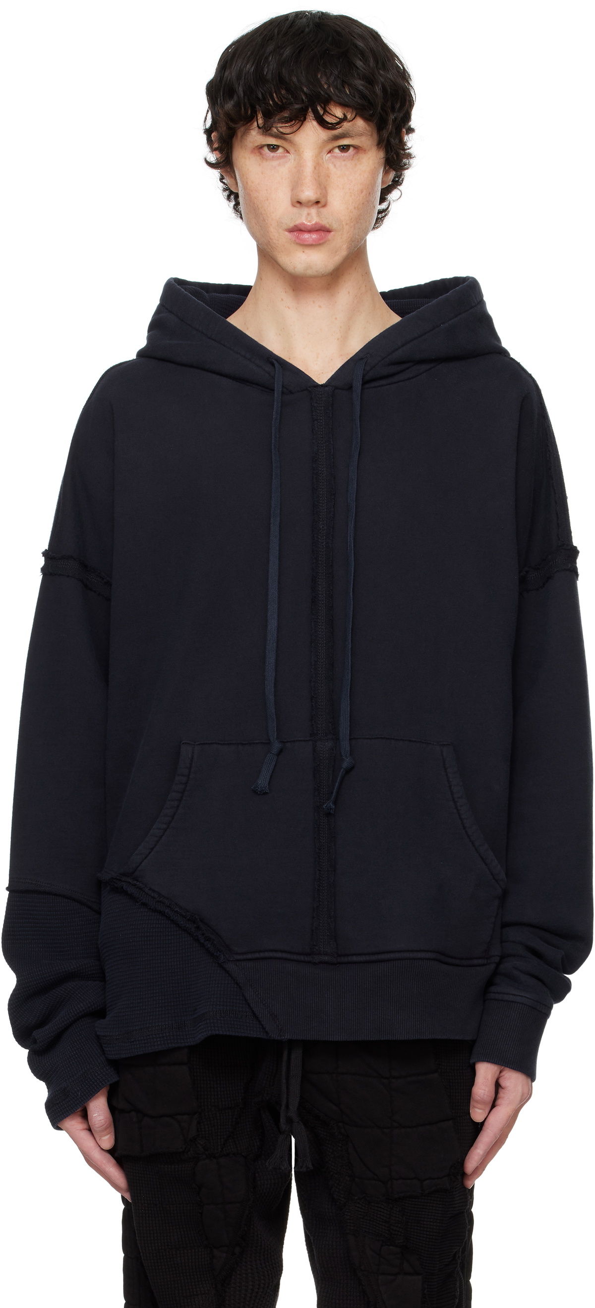 Greg Lauren Navy Drop Hoodie