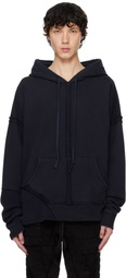 Greg Lauren Navy Drop Hoodie