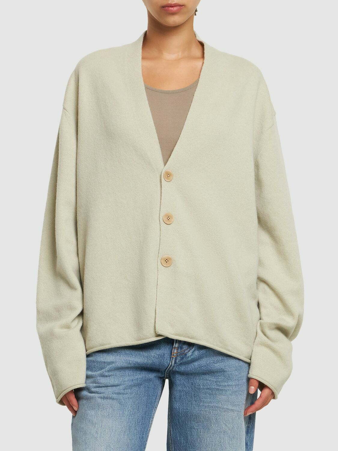 Guest In Residence Women's Sculpted Cardigan Grey