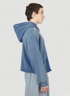 Maison Margiela - Weathered Hooded Sweatshirt in Blue