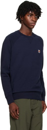 Maison Kitsuné Navy Fox Head Sweatshirt