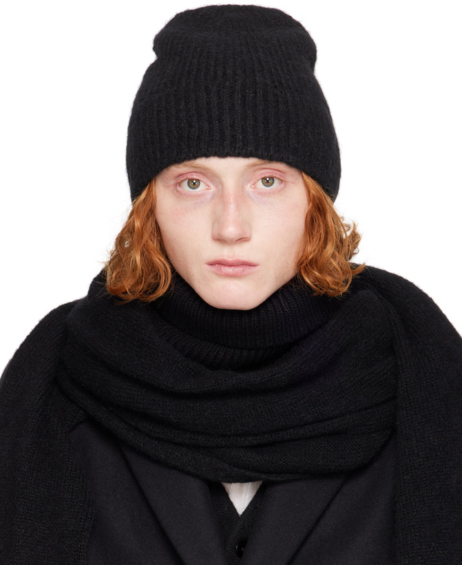 Photo: Dries Van Noten Black Alpaca & Merino Wool Beanie