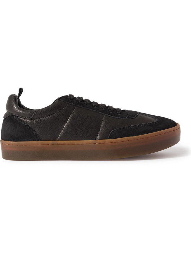 Photo: OFFICINE CREATIVE - Leather and Suede Sneakers - Black