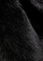 Free People Louder Please Hooded Faux fur Jacket Black