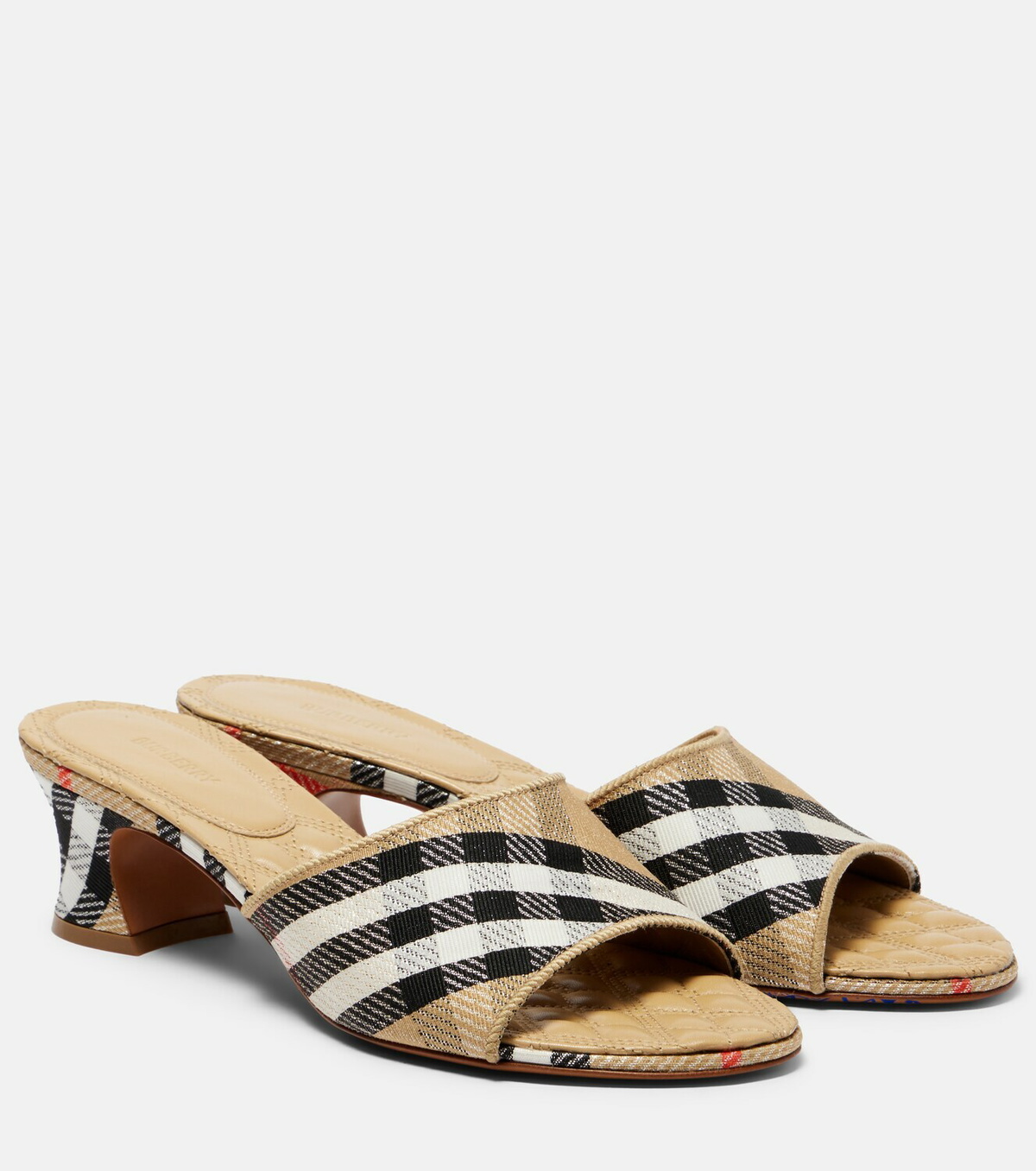 Burberry Sloane 45 Burberry Check mules