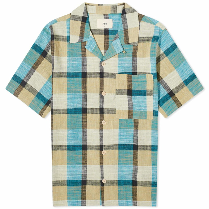 Photo: Folk Men's Short Sleeve Soft Collar Shirt in Multi