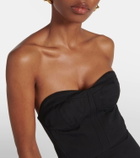 Fforme Jett cotton and wool corset dress