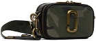 Marc Jacobs Khaki 'The Camo Jacquard Snapshot' Bag