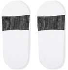 Pantherella - Barbados Stretch Cotton-Blend No-Show Socks - White