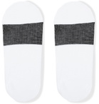 Pantherella - Barbados Stretch Cotton-Blend No-Show Socks - White