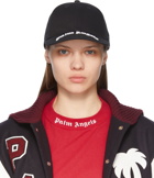 Palm Angels Black Curved Logo Cap