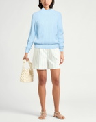 Peserico Womens Turtleneck Sky in Blue