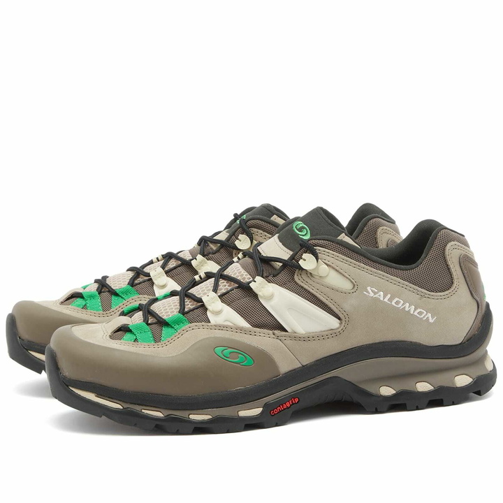 Photo: Salomon Men's XT-QUEST 2 Sneakers in Falcon/Cement/Bright Green