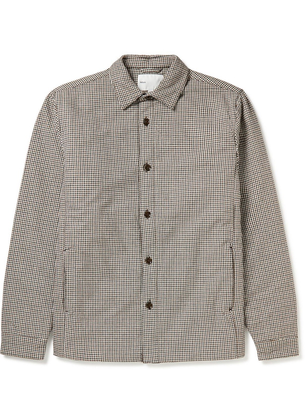 Photo: Adsum - Club Padded Checked Cotton Shirt Jacket - Neutrals