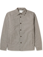 Adsum - Club Padded Checked Cotton Shirt Jacket - Neutrals