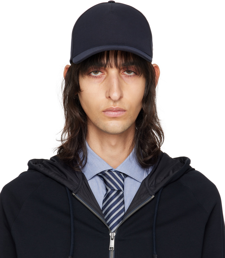 ZEGNA Black Twill Baseball Cap Zegna