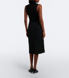 Jil Sander Virgin wool midi skirt