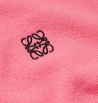Loewe - Logo-Embroidered Wool Rollneck Sweater - Pink